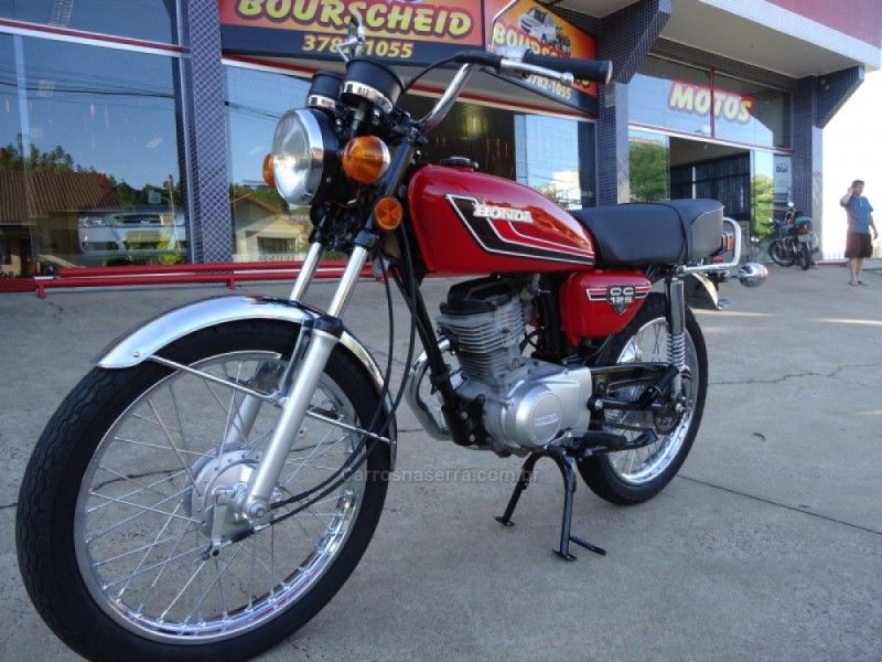 HONDA CG 125 1981/1981 BOURSCHEID CARROS E MOTOS SANTA CLARA DO SUL / Carros no Vale