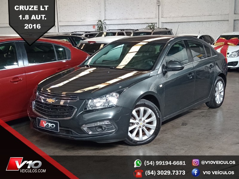 CHEVROLET CRUZE LT 1.8 16V FLEXPOWER 4P AUT. 2016/2016 V10 VEÍCULOS CAXIAS DO SUL / Carros no Vale