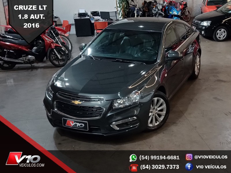 CHEVROLET CRUZE LT 1.8 16V FLEXPOWER 4P AUT. 2016/2016 V10 VEÍCULOS CAXIAS DO SUL / Carros no Vale