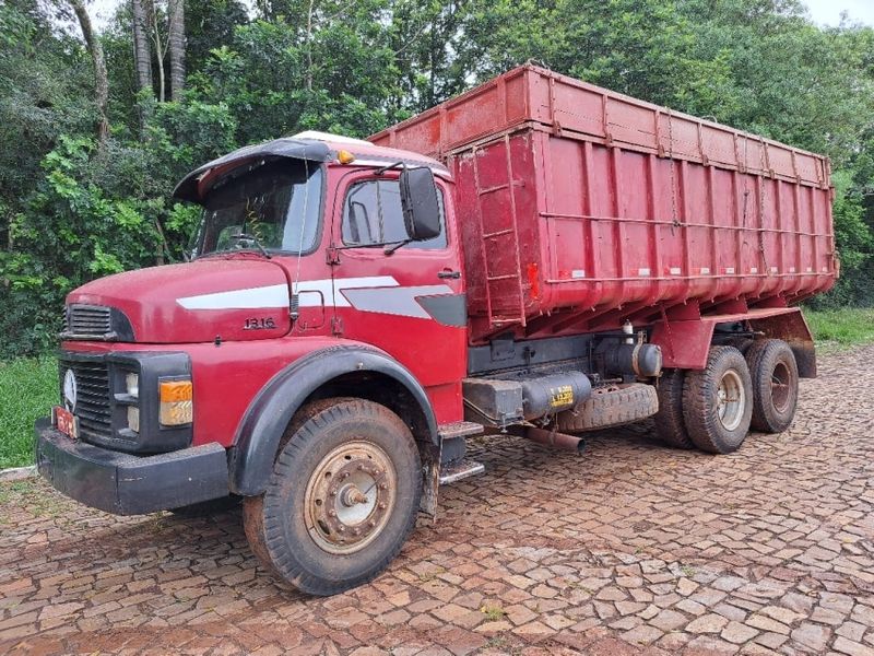 Mercedes-Benz L 1313 L-1313 3-Eixos 2p Caçamba 22 M3 1980/1980 CAMINHÕES & CAMIONETAS PASSO FUNDO / Carros no Vale