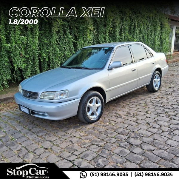 TOYOTA COROLLA 1.8 XEI 16V GASOLINA 4P AUTOMÁTICO 2000/2000 STOPCAR MULTIMARCAS ESTRELA / Carros no Vale