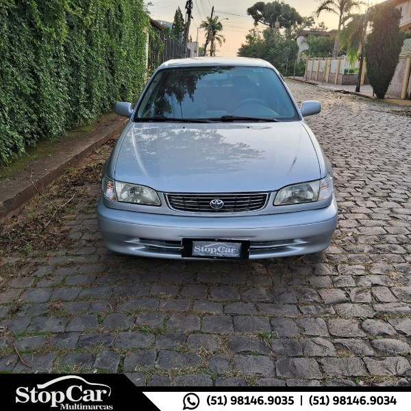 TOYOTA COROLLA 1.8 XEI 16V GASOLINA 4P AUTOMÁTICO 2000/2000 STOPCAR MULTIMARCAS ESTRELA / Carros no Vale