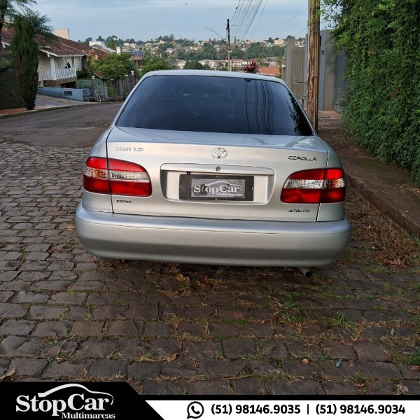 TOYOTA COROLLA 1.8 XEI 16V GASOLINA 4P AUTOMÁTICO 2000/2000 STOPCAR MULTIMARCAS ESTRELA / Carros no Vale