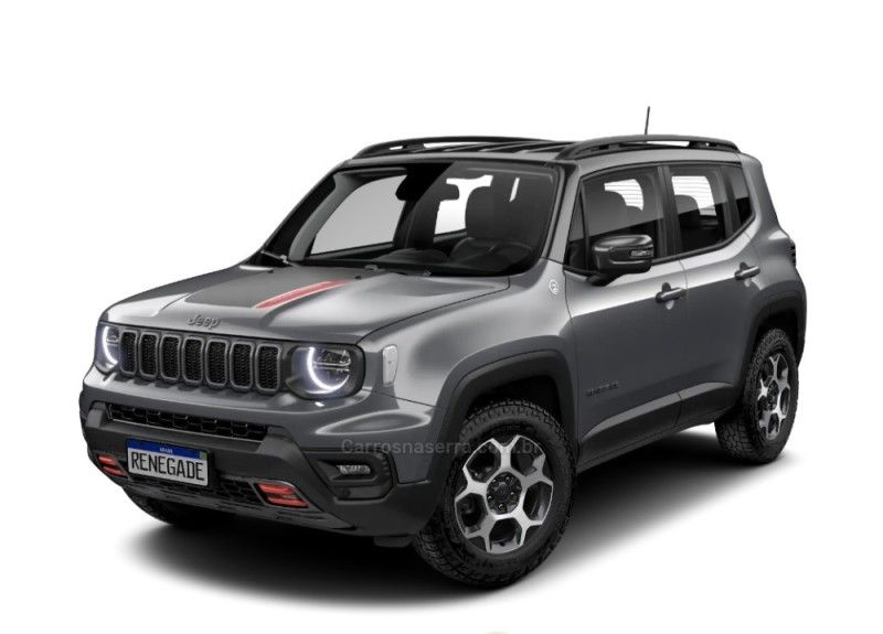 JEEP RENEGADE 1.3 TRAILHAWK T270 16V TURBO 4×4 2024/2025 ÓTIMA CAR FLORES DA CUNHA / Carros no Vale