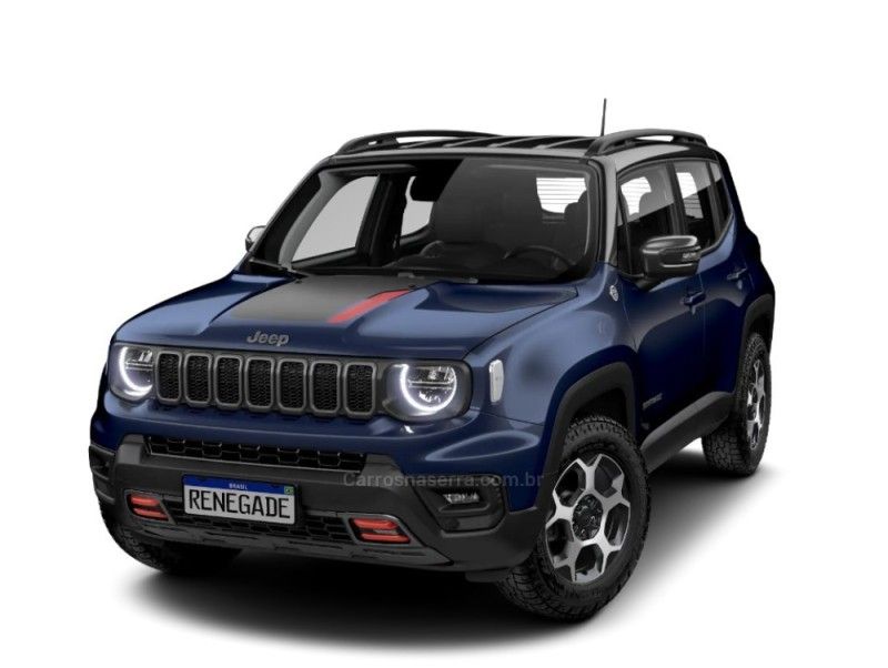 JEEP RENEGADE 1.3 TRAILHAWK T270 16V TURBO 4×4 2024/2025 ÓTIMA CAR FLORES DA CUNHA / Carros no Vale