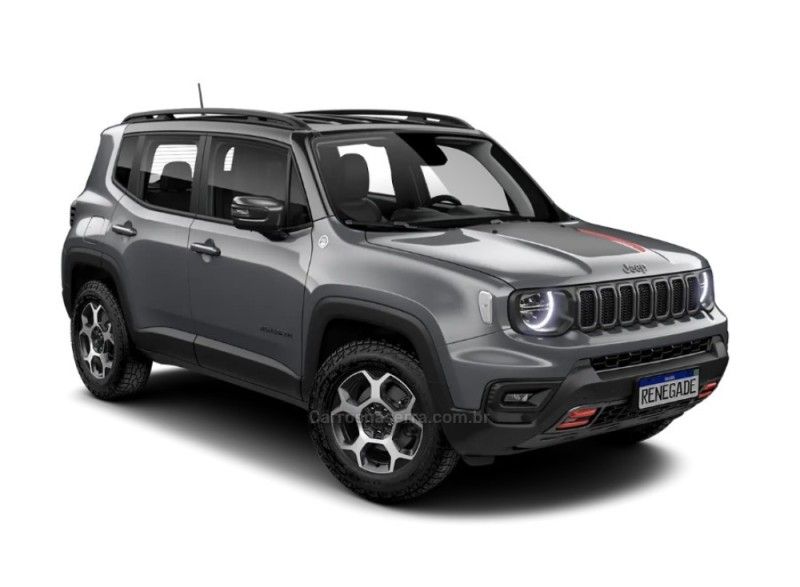 JEEP RENEGADE 1.3 TRAILHAWK T270 16V TURBO 4×4 2024/2025 ÓTIMA CAR FLORES DA CUNHA / Carros no Vale