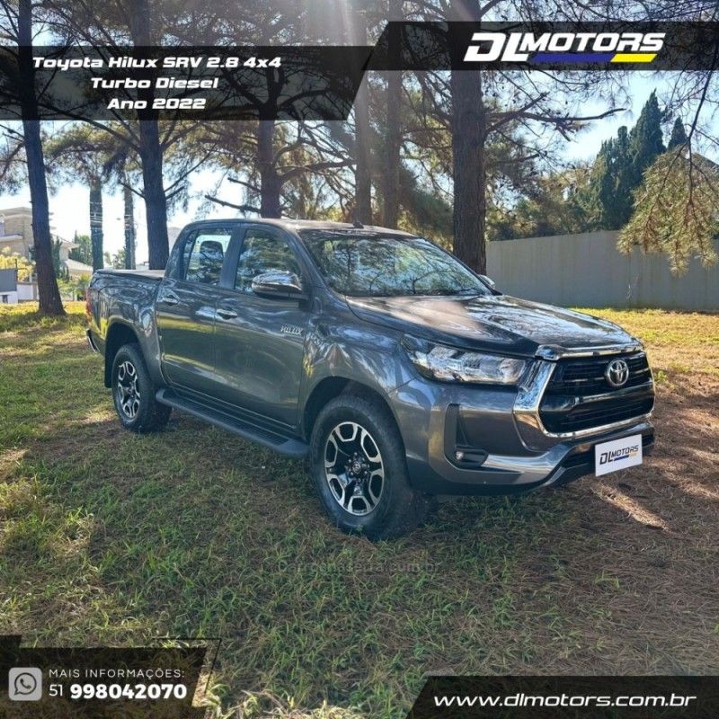 TOYOTA HILUX 2.8 SRV 4X4 CD 16V 2022/2022 DL MOTORS LAJEADO / Carros no Vale