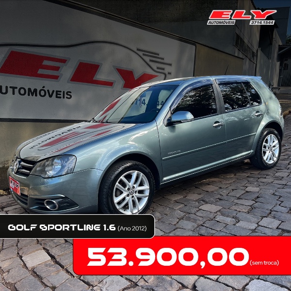 VOLKSWAGEN GOLF SPORTLINE 1.6 MI TOTAL FLEX 8V 4P 2012/2012 ELY AUTOMÓVEIS LAJEADO / Carros no Vale