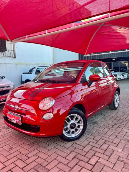 FIAT 500 1.4 CULT EVO 2011/2012 JM AUTOMÓVEIS VENÂNCIO AIRES / Carros no Vale