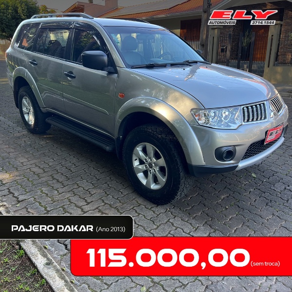 MITSUBISHI PAJERO DAKAR 3.2 HPE 4X4 16V 2013/2013 ELY AUTOMÓVEIS LAJEADO / Carros no Vale