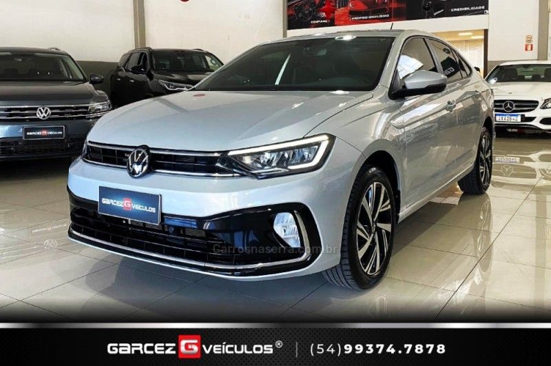 VOLKSWAGEN VIRTUS 1.0 200 TSI HIGHLINE 2023/2024 GARCEZ VEÍCULOS BENTO GONÇALVES / Carros no Vale