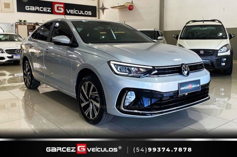 VOLKSWAGEN VIRTUS 1.0 200 TSI HIGHLINE 2023/2024 GARCEZ VEÍCULOS BENTO GONÇALVES / Carros no Vale