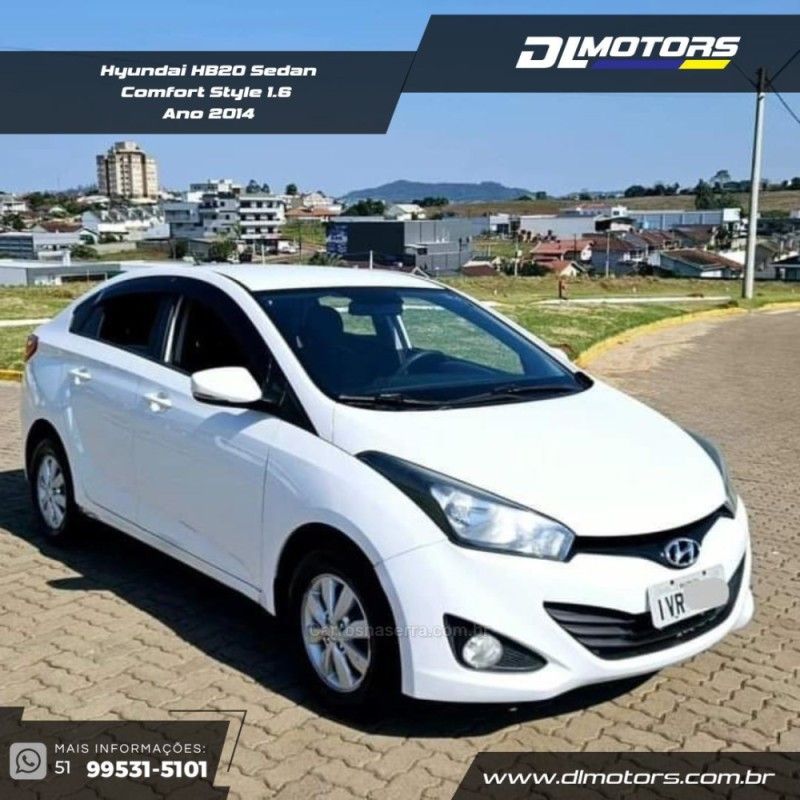 HYUNDAI HB20 1.6 COMFORT STYLE 16V 2014/2014 DL MOTORS LAJEADO / Carros no Vale