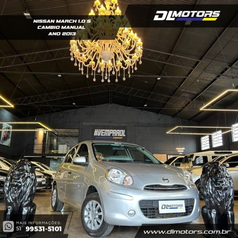 NISSAN MARCH 1.0 S 12V 2013/2013 DL MOTORS LAJEADO / Carros no Vale