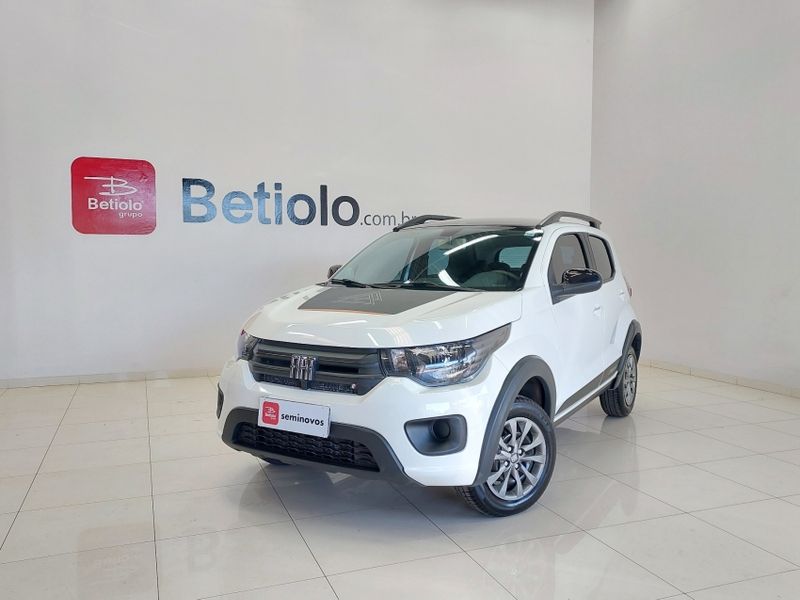 Fiat MOBI 1.0 EVO FLEX TREKKING MANUAL 2021/2021 BETIOLO NOVOS E SEMINOVOS LAJEADO / Carros no Vale