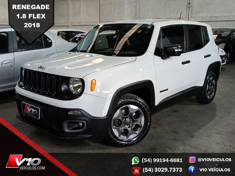 JEEP RENEGADE1.8 4X2 16V 2018/2018 V10 VEÍCULOS CAXIAS DO SUL / Carros no Vale