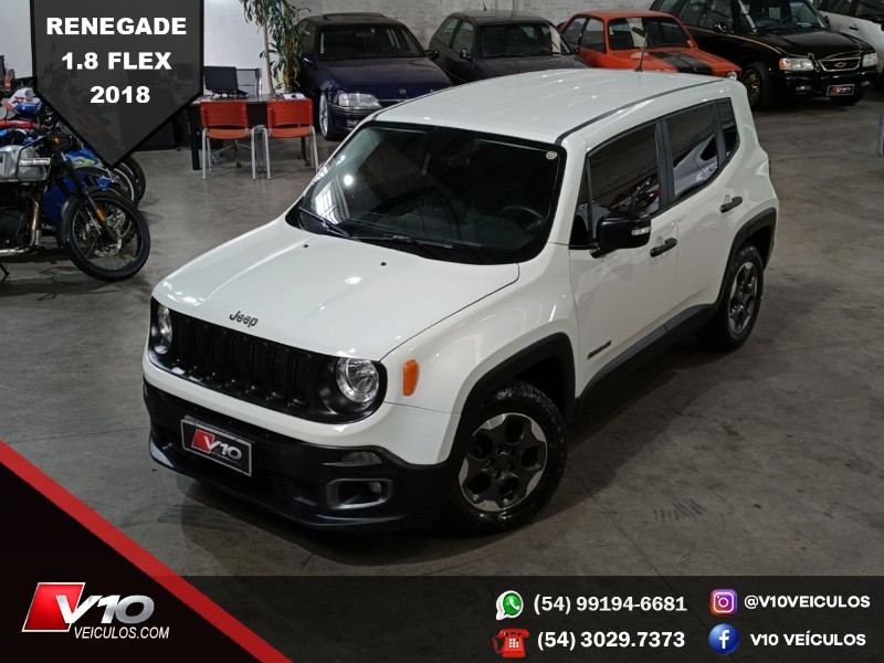 JEEP RENEGADE1.8 4X2 16V 2018/2018 V10 VEÍCULOS CAXIAS DO SUL / Carros no Vale