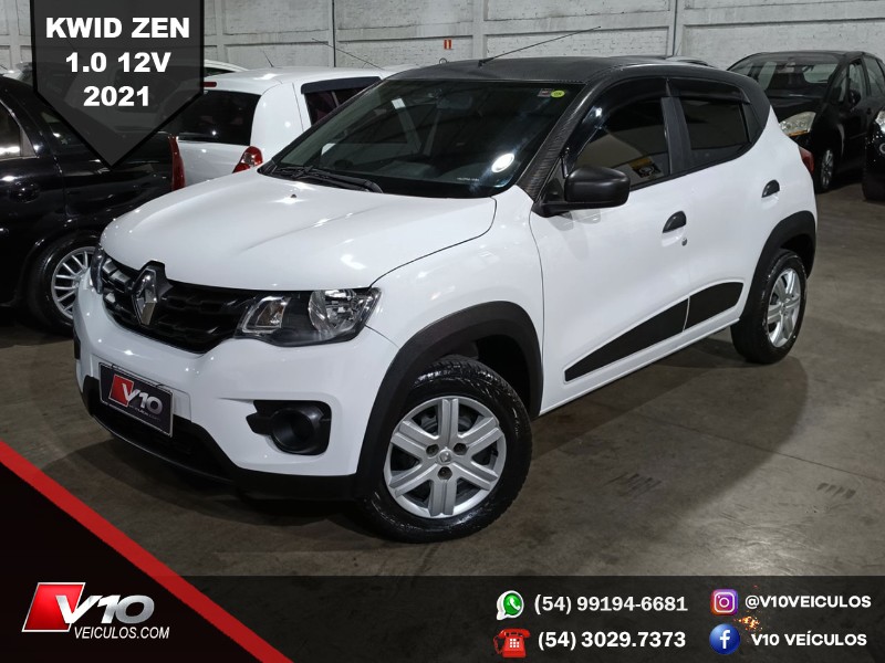 RENAULT KWID ZEN 1.0 FLEX 12V 5P MEC. 2020/2021 V10 VEÍCULOS CAXIAS DO SUL / Carros no Vale