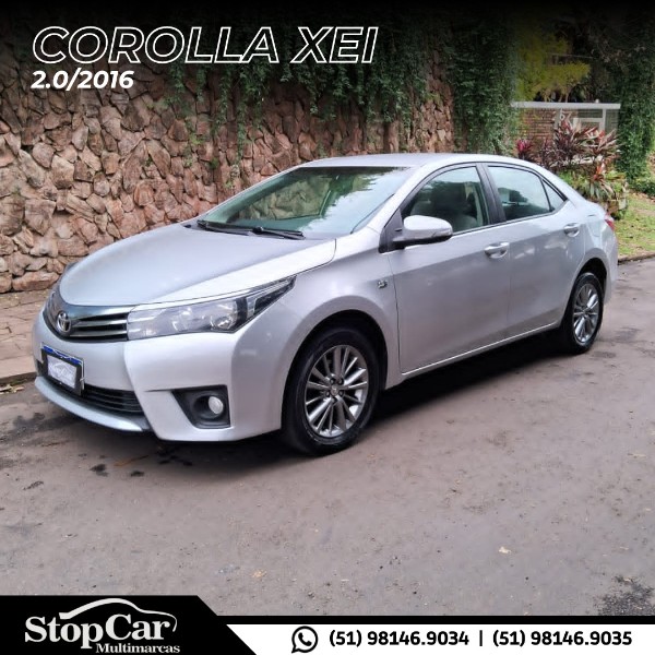 TOYOTA COROLLA XEI 2.0 FLEX 16V AUT. 2016/2016 STOPCAR MULTIMARCAS ESTRELA / Carros no Vale