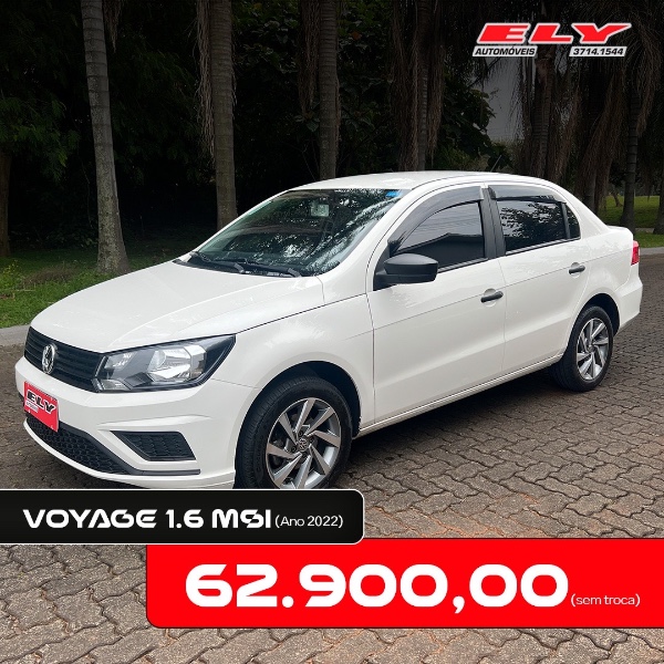 VOLKSWAGEN VOYAGE 1.6 MSI 2022/2022 ELY AUTOMÓVEIS LAJEADO / Carros no Vale