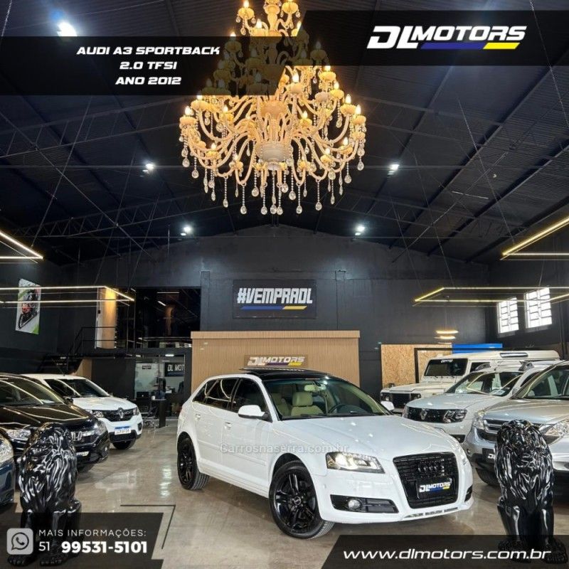 AUDI A3 2.0 TFSI 40 PERFORMANCE BLACK SPORTBACK 2012/2012 DL MOTORS LAJEADO / Carros no Vale