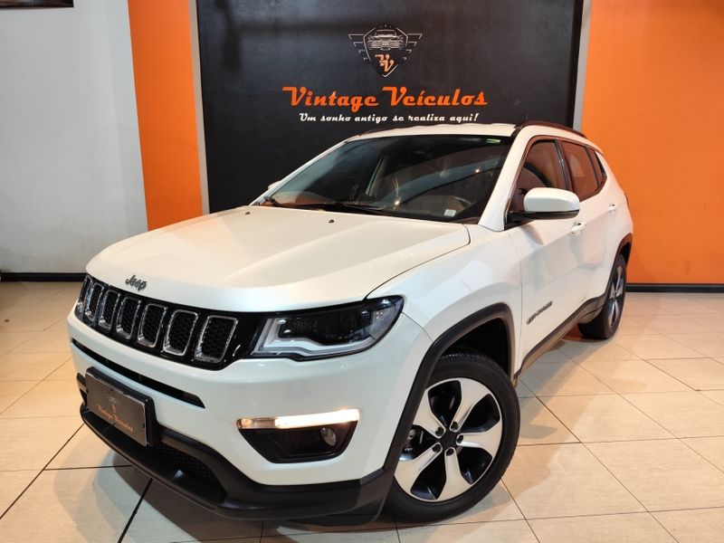 JEEP COMPASS 2.0 16V FLEX LONGITUDE AUTOMÁTICO 2017/2017 VINTAGE VEÍCULOS CAXIAS DO SUL / Carros no Vale