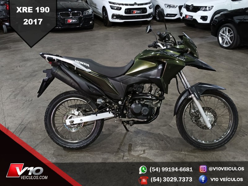 HONDA MOTOS XRE 190 ABS 2017/2017 V10 VEÍCULOS CAXIAS DO SUL / Carros no Vale