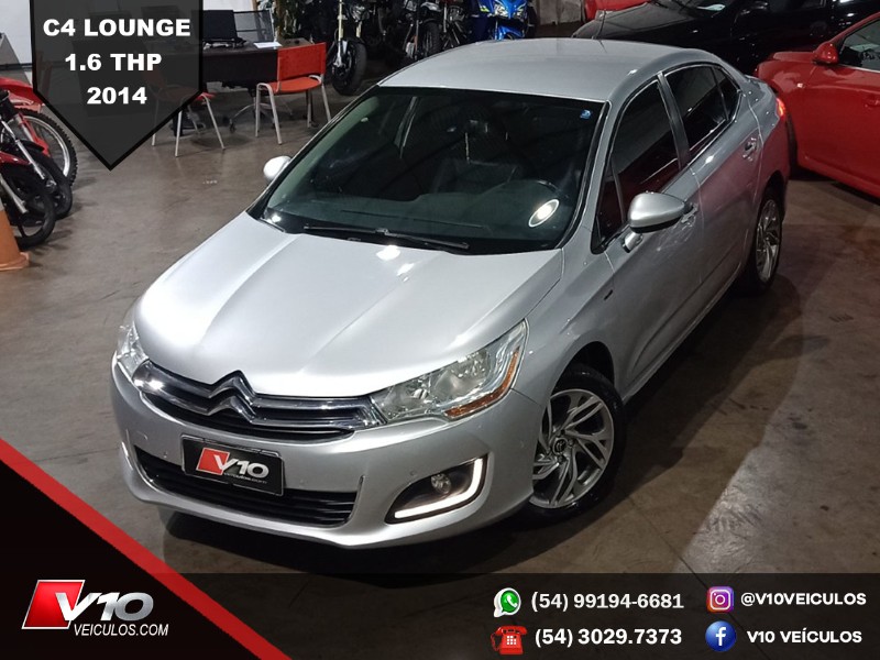 CITROEN C4 LOUNGE 1.6 EXCLUSIVE 16V TURBO 2014/2013 V10 VEÍCULOS CAXIAS DO SUL / Carros no Vale