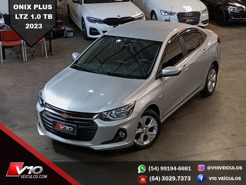 CHEVROLET ONIX PLUS 1.0 TURBO FLEX LTZ MANUAL 2022/2023 V10 VEÍCULOS CAXIAS DO SUL / Carros no Vale