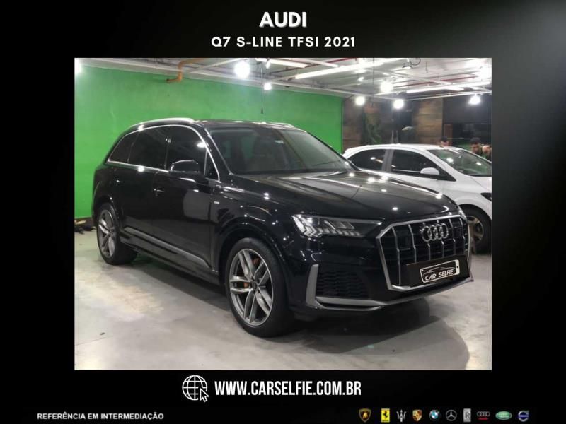 AUDI Q7 3.0 55 TFSI GASOLINA QUATTRO S-LINE TIPTRONIC 2021/2021 FÁBIO BERNARDES PORTO ALEGRE / Carros no Vale