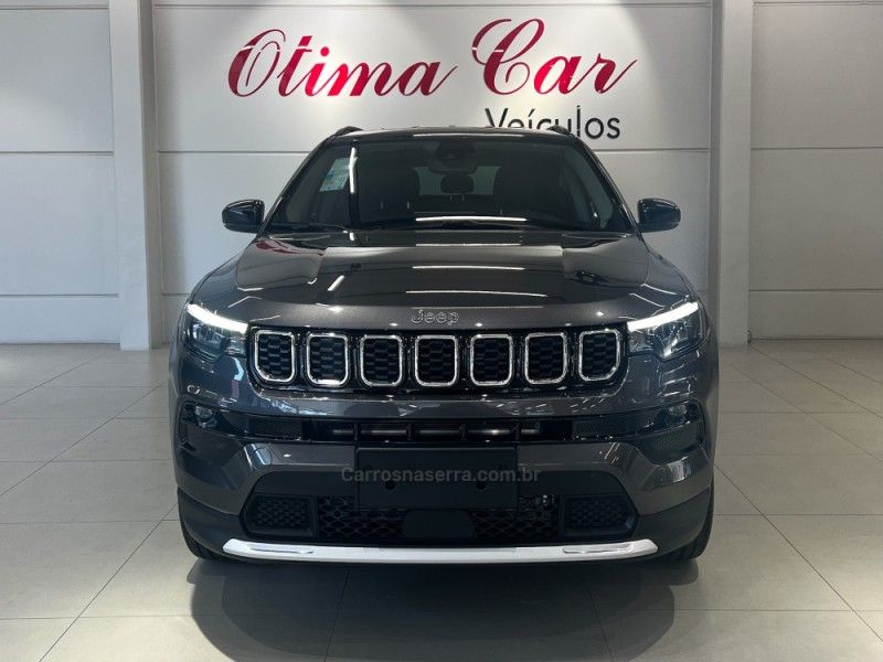 JEEP COMPASS 1.3 LONGITUDE T270 16V TURBO 2024/2025 ÓTIMA CAR FLORES DA CUNHA / Carros no Vale