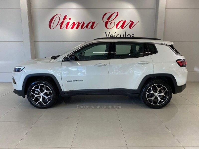 JEEP COMPASS 1.3 LONGITUDE T270 16V TURBO 2024/2025 ÓTIMA CAR FLORES DA CUNHA / Carros no Vale