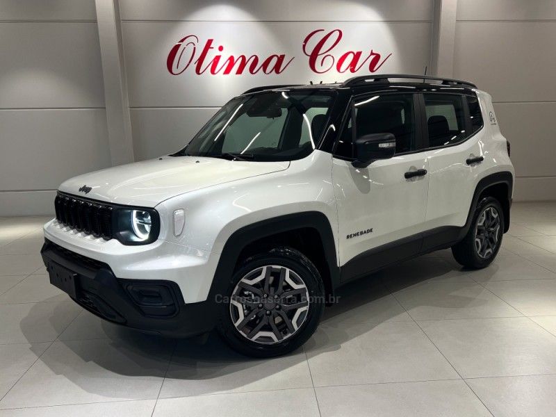 JEEP RENEGADE 1.3 16V ALTITUDE T270 TURBO 2024/2025 ÓTIMA CAR FLORES DA CUNHA / Carros no Vale