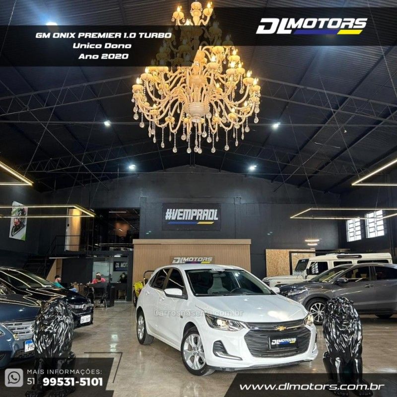 CHEVROLET ONIX 1.0PREMIER PLUS 12V TURBO 2020/2020 DL MOTORS LAJEADO / Carros no Vale