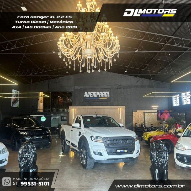 FORD RANGER 2.2 XL 4X4 CS 16V 2019/2019 DL MOTORS LAJEADO / Carros no Vale