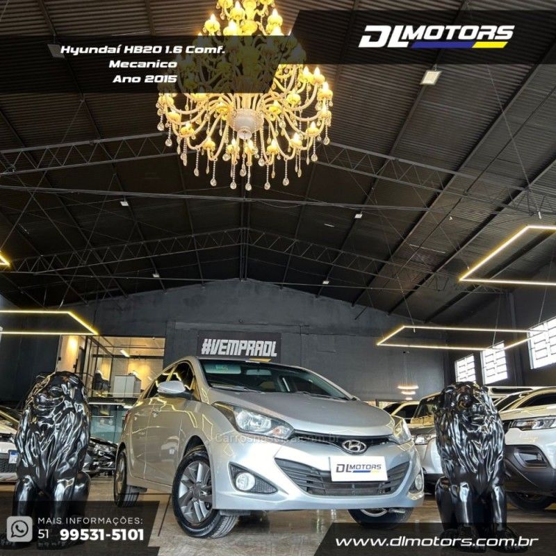 HYUNDAI HB20 1.6 COMFORT 16V 2015/2015 DL MOTORS LAJEADO / Carros no Vale