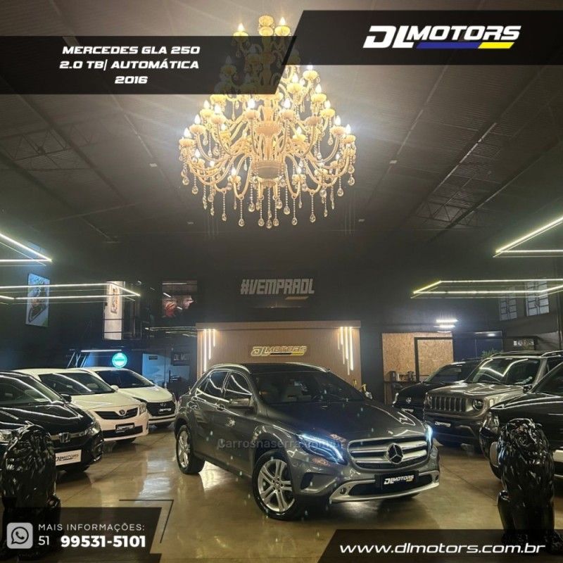 MERCEDES-BENZ GLA 250 2.0 16V TURBO ENDURO 2016/2016 DL MOTORS LAJEADO / Carros no Vale