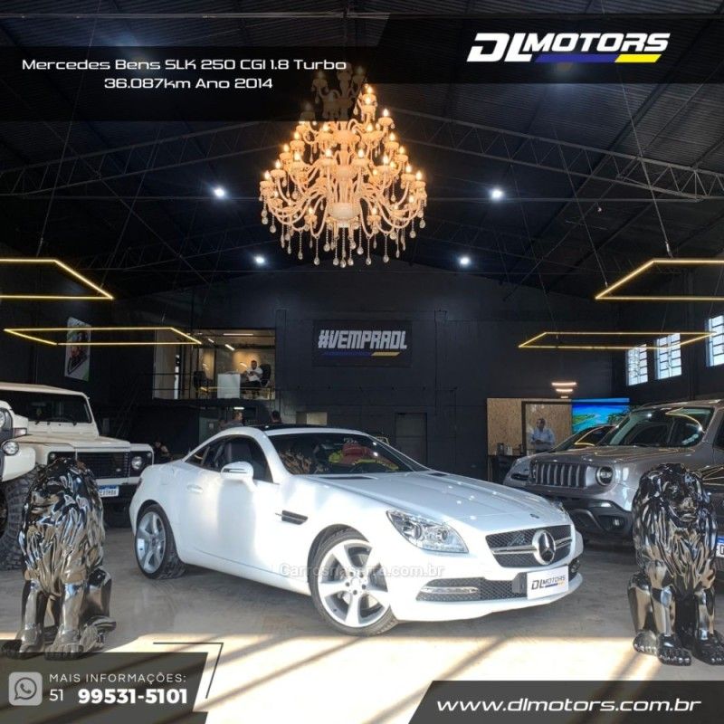 MERCEDES-BENZ SLK 250 1.8 CGI 16V TURBO 2014/2014 DL MOTORS LAJEADO / Carros no Vale