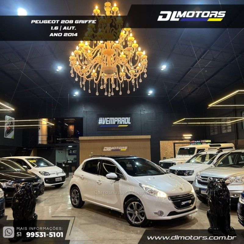 PEUGEOT 208 1.6 GRIFFE 16V 2014/2014 DL MOTORS LAJEADO / Carros no Vale