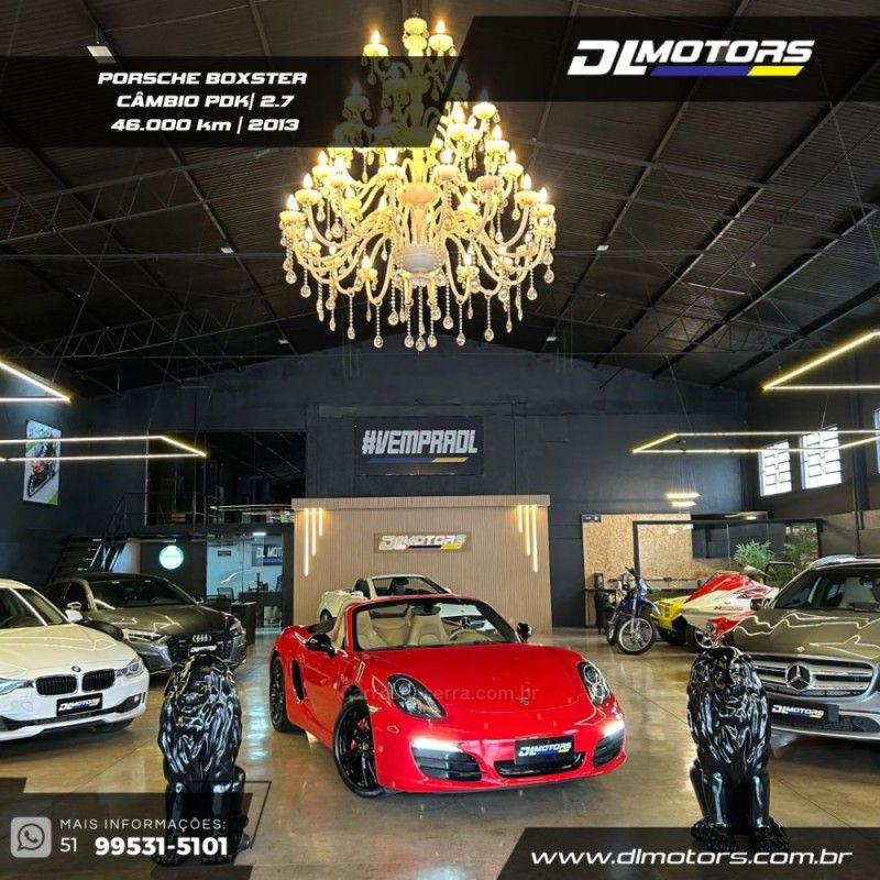 PORSCHE BOXSTER 2.7 I6 24V 2013/2013 DL MOTORS LAJEADO / Carros no Vale