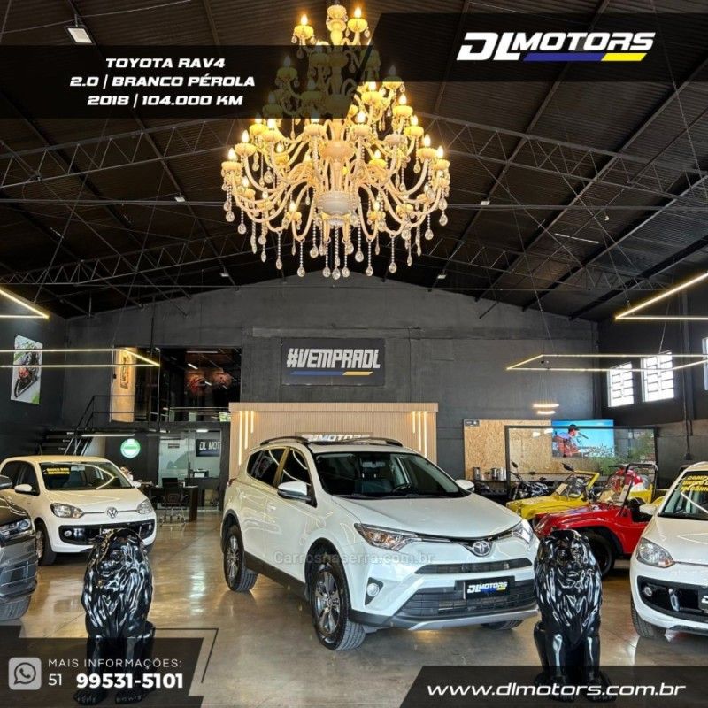 TOYOTA RAV4 2.0 4X2 16V 2018/2018 DL MOTORS LAJEADO / Carros no Vale