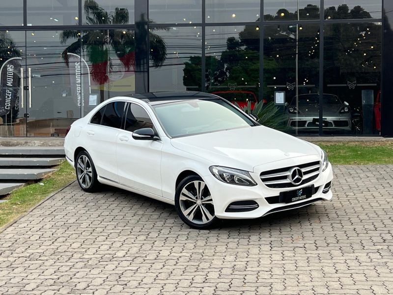 Mercedes-Benz C-180 1.6 Turbo 16V/Flex 16V Aut. 2014/2015 CONCEPT MOTORS PASSO FUNDO / Carros no Vale