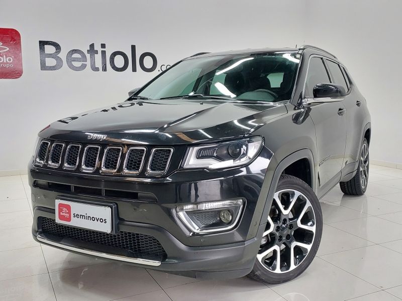 JEEP COMPASS 2.0 16V FLEX LIMITED AUTOMÁTICO 2019/2020 BETIOLO NOVOS E SEMINOVOS LAJEADO / Carros no Vale