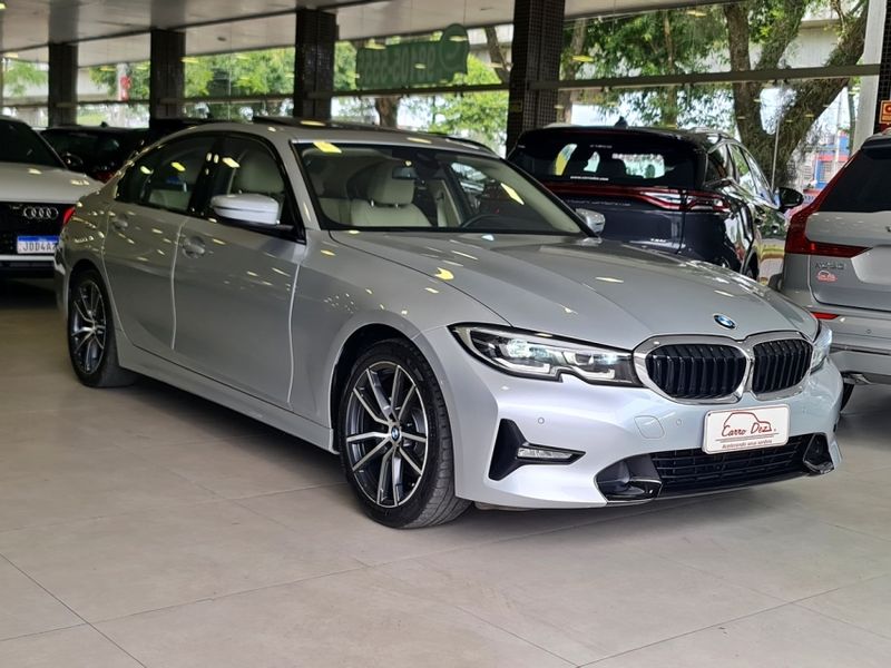 BMW 320i 2.0 16V TURBO GASOLINA SPORT GP AUTOMÁTICO 2020/2021 CARRO DEZ NOVO HAMBURGO / Carros no Vale