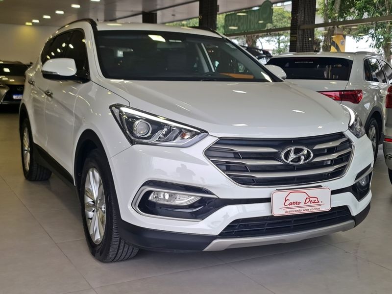 Hyundai SANTA FÉ 3.3 MPFI 4X4 V6 270CV GASOLINA 4P AUTOMÁTICO 2015/2016 CARRO DEZ NOVO HAMBURGO / Carros no Vale