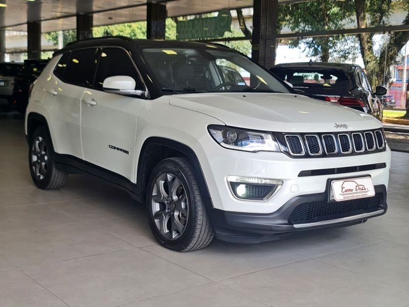 JEEP COMPASS 2.0 16V FLEX LIMITED AUTOMÁTICO 2018/2018 CARRO DEZ NOVO HAMBURGO / Carros no Vale