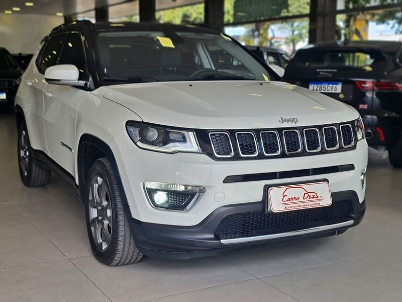 JEEP COMPASS 2.0 16V FLEX LIMITED AUTOMÁTICO 2018/2018 CARRO DEZ NOVO HAMBURGO / Carros no Vale