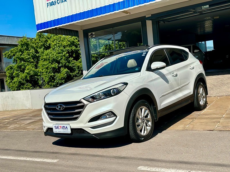 HYUNDAI TUCSON GLS 1.6 TURBO 2017/2018 SÉTIMA VEÍCULOS GUAPORÉ / Carros no Vale