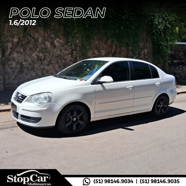 VOLKSWAGEN POLO SEDAN 1.6 8V 2012/2012 STOPCAR MULTIMARCAS ESTRELA / Carros no Vale