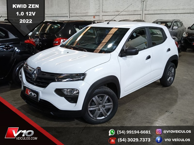 RENAULT KWID ZEN 1.0 FLEX 12V 5P MEC. 2021/2022 V10 VEÍCULOS CAXIAS DO SUL / Carros no Vale